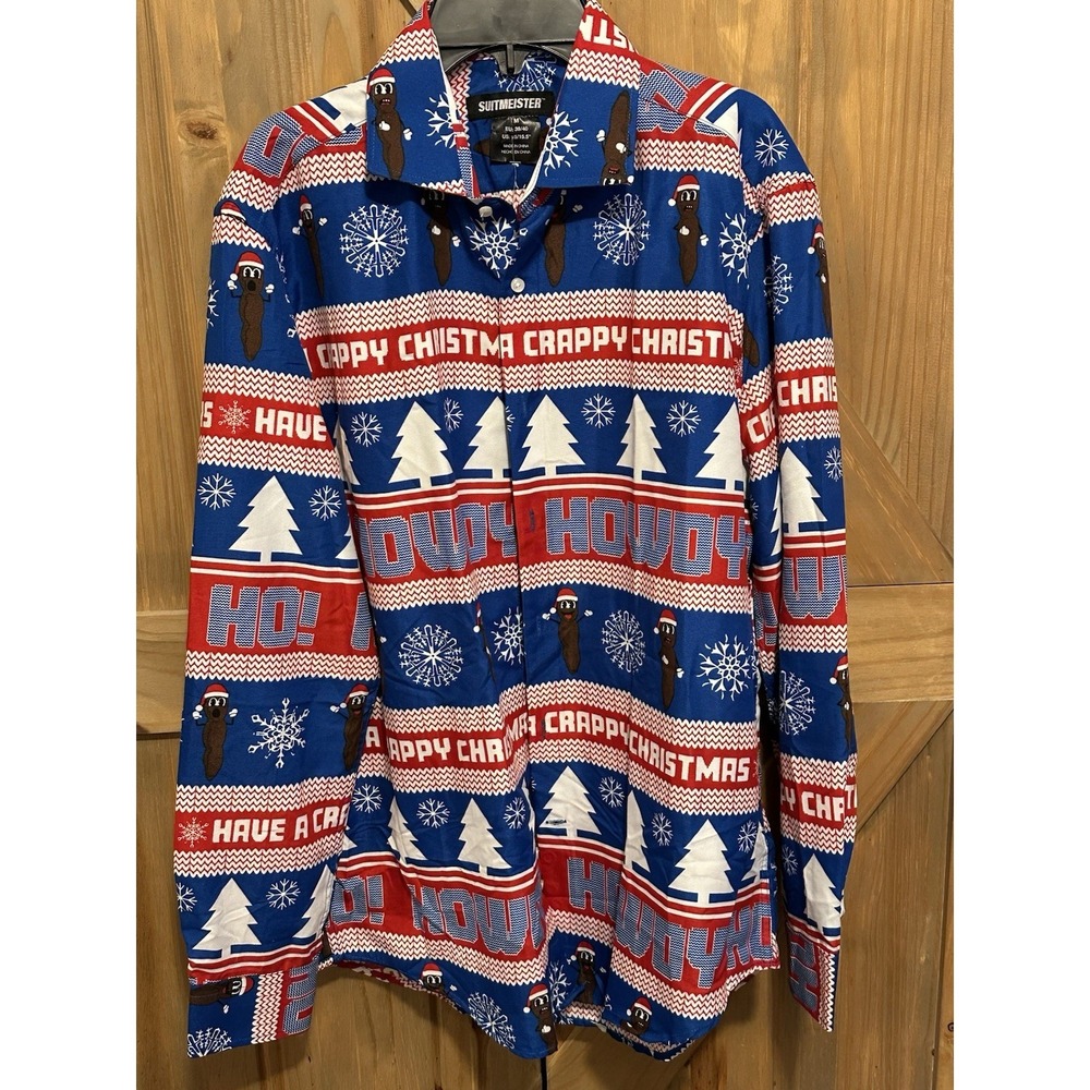 Suitmeister  Southpark Crappy Christmas Dress Shirt Size  Medium NEW